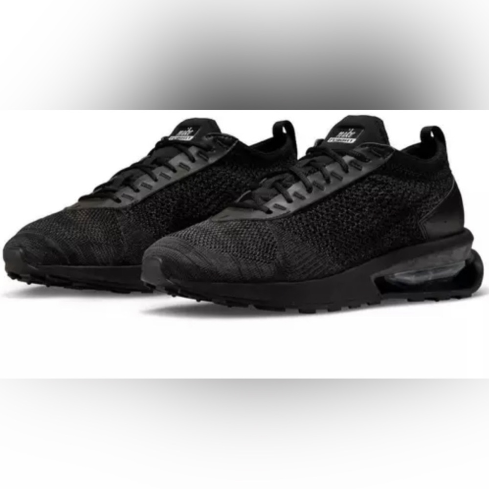 Men’s Size 15 Nike Air Max Flyknit Racer Next Nature "Black/Anthracite" NEW